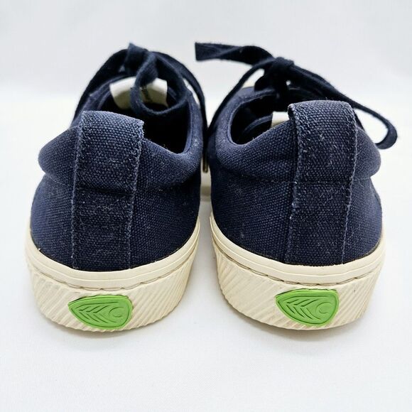 Cariuma Oca Low Canvas Sneaker Womens 7.5 Blue Lace Up Low Top Casual Shoe - Picture 4 of 8